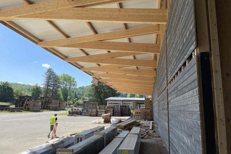 Planification de la structure d'une halle de stockage, Vendlincourt