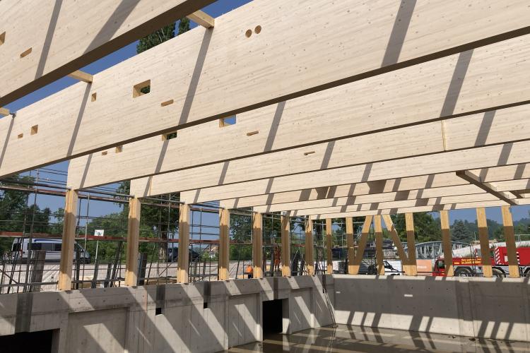 Construction d'une nouvelle halle de gym à Salavaux